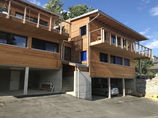 Maison de deux appartements en béton-bois à Monteiller-Savièse